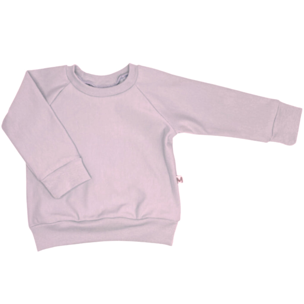 Lavender Raglan Pullover - French Terry