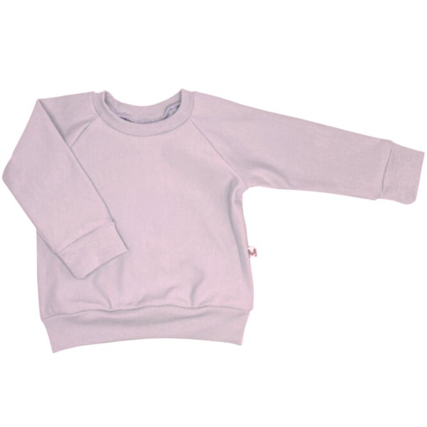 Lavender Raglan Pullover - French Terry